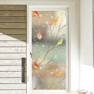 Fenster Selbst-klebefolie Milchglas-Folie Vogel Statisch Haftenden Aufkleber - Bild 1 von 12