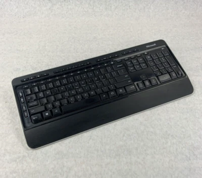 Microsoft Desktop 3050 Wireless Keyboard Model 1729 - No USB Receiver - Image 1 of 4