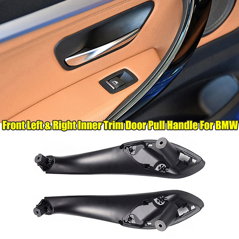 1 par de manijas de tirador de puerta con moldura interior negra para BMW 320i xDrive Base 2013-2018 Foto 1 de 4