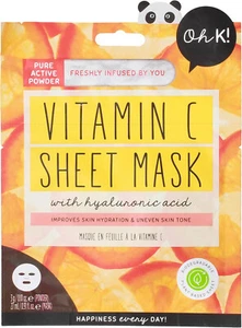 Oh K! Vitamin C Sheet Mask with Hyaluronic Acid for Skin Hydration - Picture 1 of 4