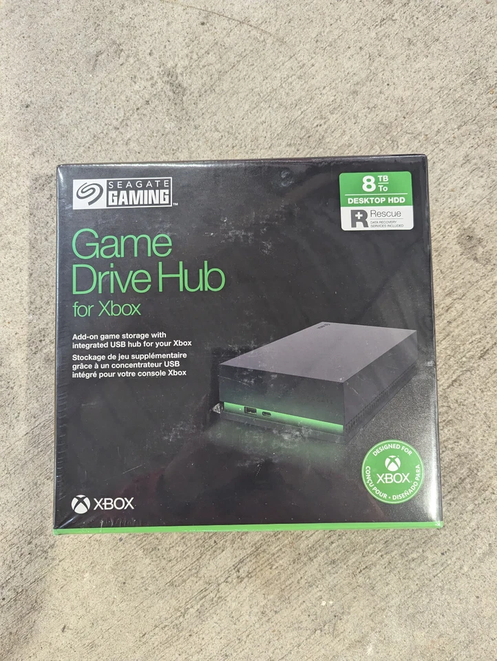 Seagate Gaming 8TB HDD Game Drive Hub for Xbox NEW SEALED - Image 1 of 1