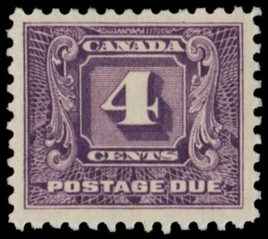 CANADA J8i - Numeral of Value "Postage Due" Dull Violet (pf88004) $30 - Bild 1 von 1