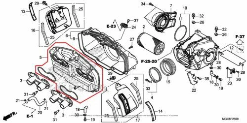 NEW OEM HONDA CB1100 CB 1100 AIR CLEANER COVER CASE A Foto 1 de 1