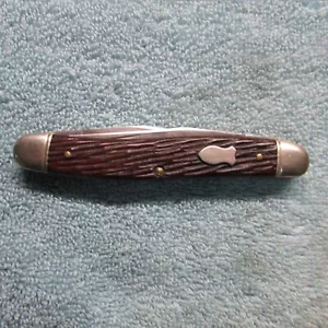 Schrade Walden N.Y.  USA  787 Stainless  Muskrat / Imitation Bone Handles - Picture 1 of 8