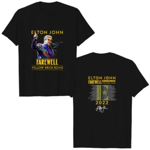 Camiseta Elton John Farewell Tour Yellow Brick Road The Final Tour 2022 lados de remolque - Imagen 1 de 1
