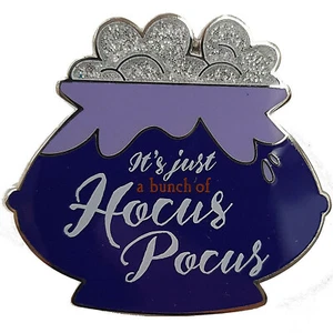 Disney Store Hocus Pocus Just A Bunch Of Mystery Pin Cauldron Badge Witch Trade - Picture 1 of 5