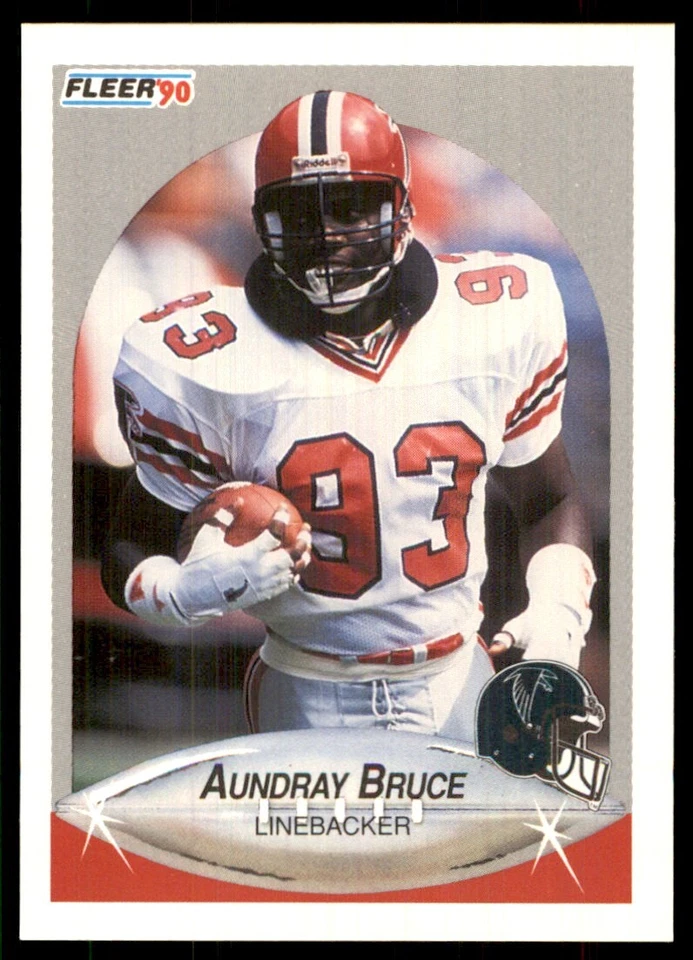 1990 Fleer Aundray Bruce Atlanta Falcons #371 - Image 1 of 2