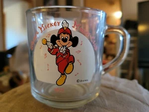 Vintage Disney Mickey Mouse Club Glas Becher, 1955 Anchor Hocking Walt Disney Tasse - B6 - Bild 1 von 3