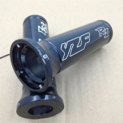 Empuñaduras de manillar negras para Yamaha YZF R1 YZF-R1 YZFR1 para todos los años Billet motocicleta Foto 1 de 4
