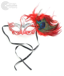 Aubrey Eye Mask w/ Feather - Picture 1 of 9