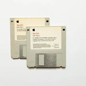 Vtg Macintosh Mac OS 8 Disk Tools Disk 1 & 2 - Picture 1 of 4