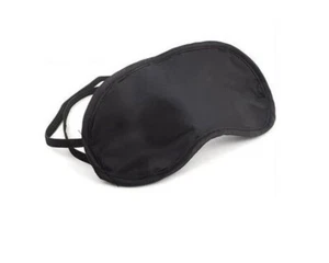 Augenbinde einfach Schwarz Augenmaske Schlafmaske Flugzeug Schlafbrille - Bild 1 von 1