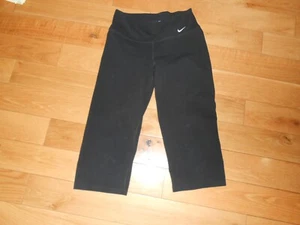 Nike Capri Black Stretch Dri Fit Womens Size Small - Picture 1 of 1