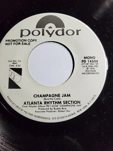 Atlanta Rhythm Section-Champagne Jam (PROMO)-45 RPM-7"-VG+ F88 - Picture 1 of 1