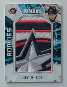 2022-23 Black Diamond Team Logo Jumbos Rookie Kent Johnson Columbus Blue Jackets - Bild 1 von 2