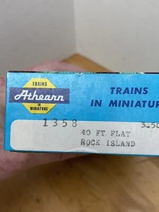 Kit de trenes Athearn en miniatura 1358 40 pies Flat Rock Island HO - Imagen 1 de 4