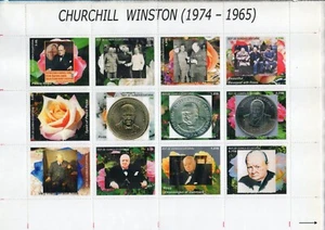 CHURCHILL REP, GUINEA EQUATOTRIAL 2010 SHEET D PERF MINT - Picture 1 of 1