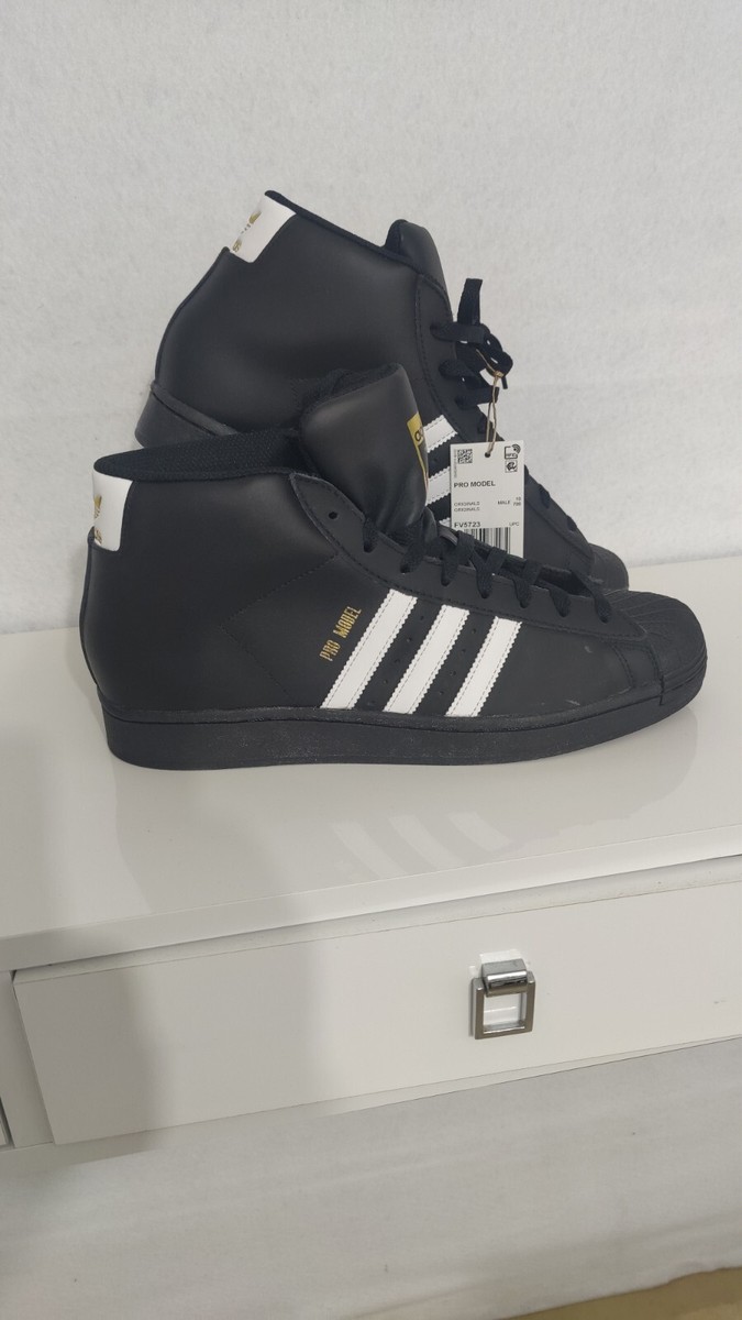 adidas PRO MODEL 28cm オールブラックスニーカー mid adidas PRO MODEL 28cm オールブラックスニーカー mid - 靴