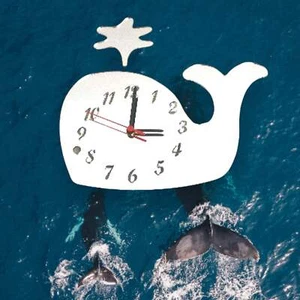 Whale Shaped Clocks - Many Colour Choices - Picture 1 of 3