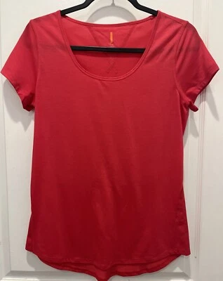 Top Lucy Atlético Rosa Manga Corta Poliéster Spandex Talla S/P Foto 1 de 4
