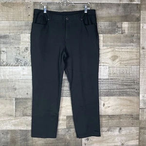 Christopher & Banks Damen Hose Gr. 16 kurz schwarz weich Stretch bequem spitz zulaufend - Bild 1 von 7