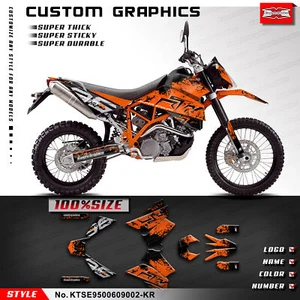 Motorcycle Full Stickers Graphics Kit for 950 Super Enduro 2006 2007 2008 2009 - Picture 1 of 8