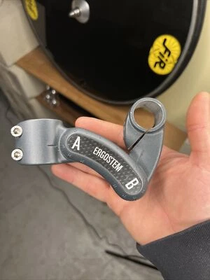 Vintage LOOK Cycling Ergostem 75mm 26.0 / 28.6 Threadless Bicycle Stem Grey - Image 1 of 4