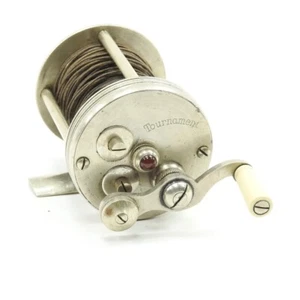 Vintage Montague "Tournament" German Silver Casting Reel. 60-Yard. - Picture 1 of 5