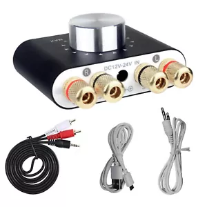 Mini Bluetooth 5.0 HiFi Stereo Audio 50W+50W Car Home Digital Power Amplifier - Picture 1 of 15