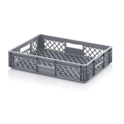 KISTENKIND Cateringkiste 60x40x12 durchbrochen Bäckereikiste Bäckerkiste Brotkiste Euro