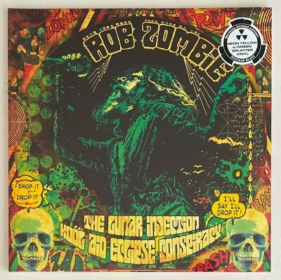 ROB ZOMBIE * LUNAR INJECTION KOOL AID * NEON YELLOW w/ GREEN SPLATTER * 300 ONLY - Image 1 of 4