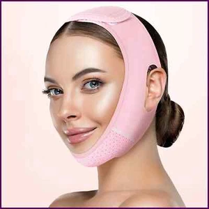Breathable Face Slimming Bandage Women Chin Cheek Lift Up Belt V Line Face Shape - Picture 1 of 8