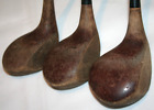 Gradidge Super Wood Set with coated steel shafts and original leather grips