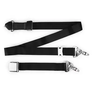 RetroBelt 3-Point Non-Retractable Lap and Shoulder Belt 358-BLK-12 - Picture 1 of 2