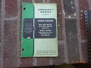 John Deere Bedienhandbuch OM-A18-349 Werkzeugleisten Nr. 901 901H 921-951-951H& 971 - Bild 1 von 1
