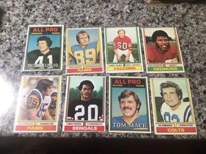 U-Pick 1974 Topps football common/stars #266-528 SINGLES  - YOU PICK ANY CARD(S) - Picture 1 of 1