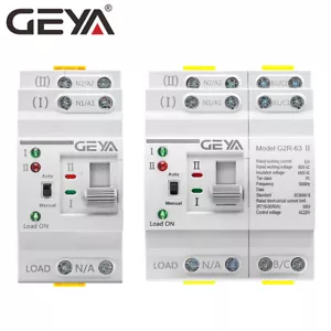 GEYA Mini Dual Power Automatic Transfer Switch 25-63A ForGrid/Generator 110/220V - Picture 1 of 11