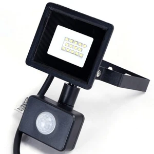 FARO LED 10W CON SENSORE DI MOVIMENTO ESTERNO CREPUSCOLARE PROIETTORE - Foto 1 di 5