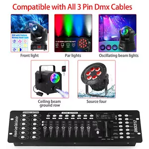 DMX 512 192 Channels Operator Console led Controller Fit Stage Party DJ Lighting - Picture 1 of 5