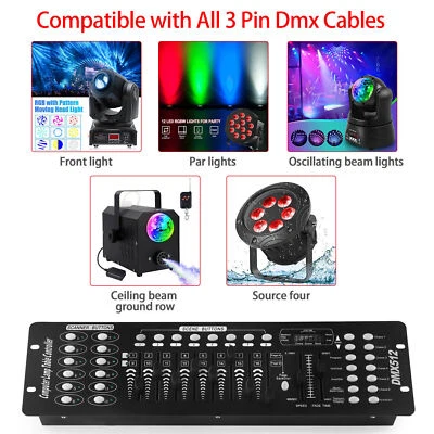 DMX 512 192 Channels Operator Console led Controller Fit Stage Party DJ Lighting - Image 1 of 4