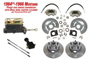 1964-66 Disc Brake Kit Falcon, Fairlane, Ranchero -  dual bowl Master Cylinder - Picture 1 of 12