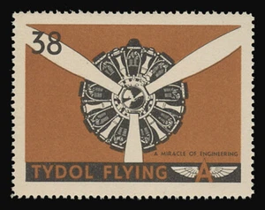 TYDOL FLYING "A" POSTER STAMPS OF 1940 - #38, A MIRACLE OF ENGINEERING - Picture 1 of 2