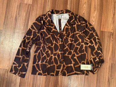 Blazer Requisitos XL Estampado Animal Nuevo Precio 44 Foto 1 de 4