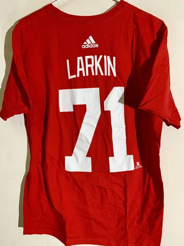 Adidas  NHL T-Shirt Detroit Red Wings Dylan Larkin Red sz LARGE Cover