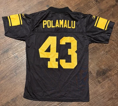🏈 Camiseta deportiva juvenil Reebok NFL de los Pittsburgh Steelers Troy Polamalu #43 M 10-12 Foto 1 de 3