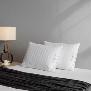 Almohada enrollada de plumas y plumón Hotel Grand, paquete de 2 - Imagen 1 de 7