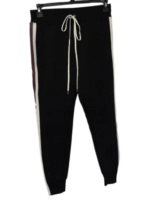 Polo Ralph Lauren 女式侧标志条纹黑色慢跑裤/裤子 S 码 — 第 1/4 张图片