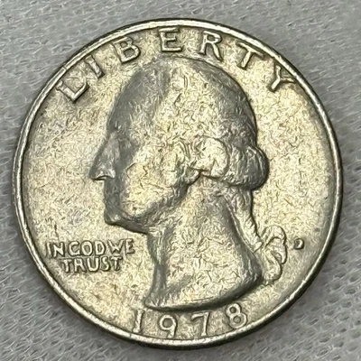 1978 D Mint Mark Circulated Some Detail Quarter Dollar - Image 1 of 4