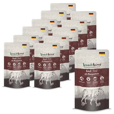 Venandi Animal - Premium Nassfutter für Katzen - Rind als Monoprotein 12er Pa... - Bild 1 von 4