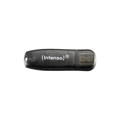 Intenso 3502470 16GB Rainbow USB 2.0 Flash Drive - Transparent Black 16GB Black - Image 1 of 4